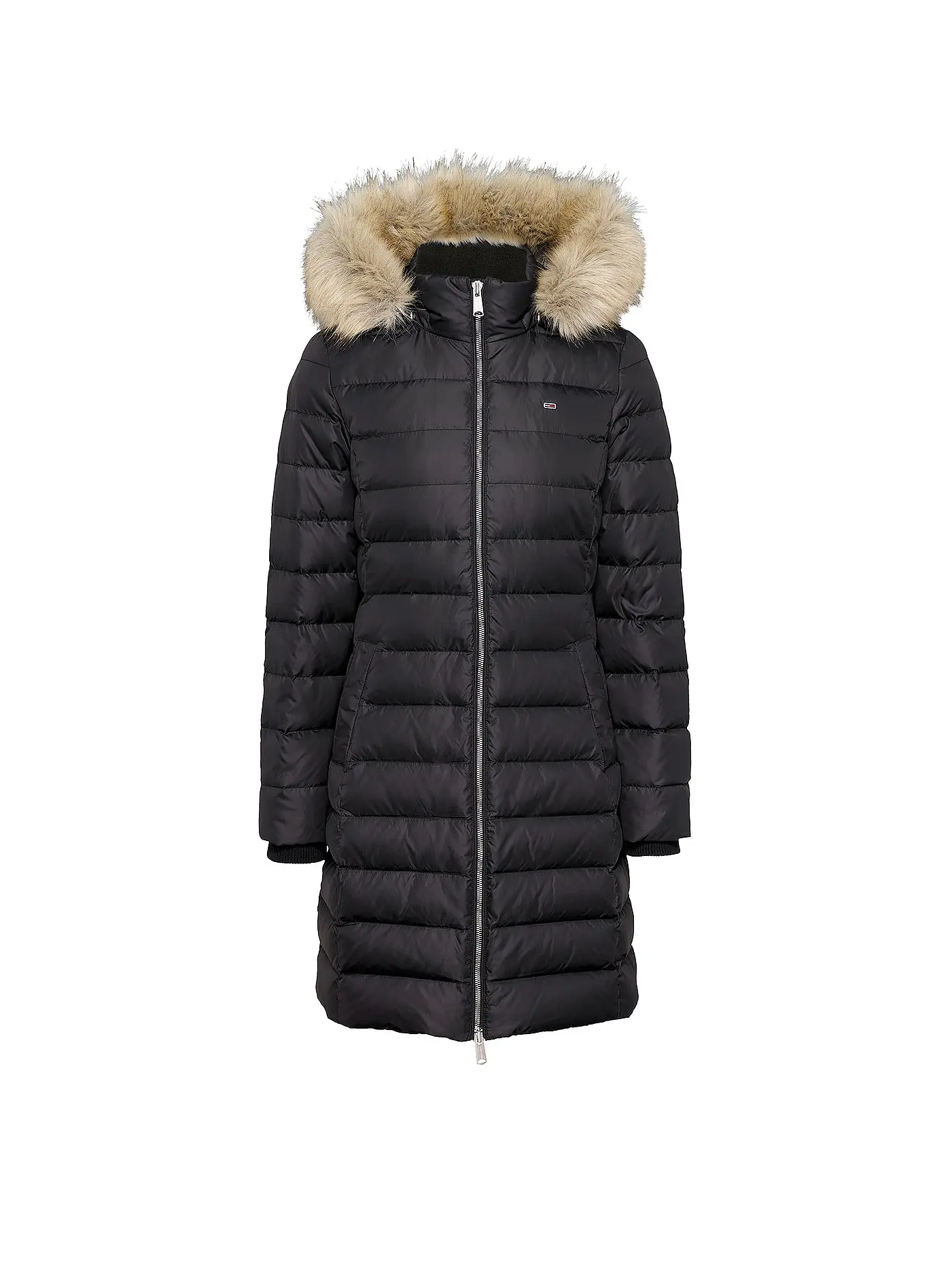 TOMMY JEANS | Steppmantel | schwarz